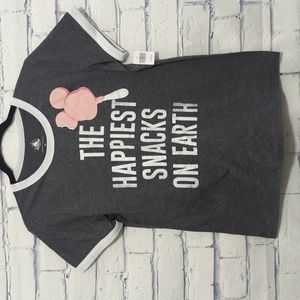 Disney Parks The Happiest Snacks On Earth Women's T Shirt Size Medium NWT